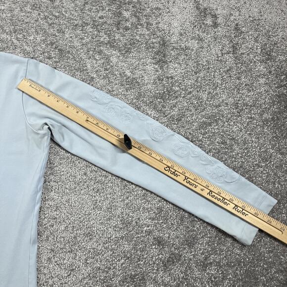 Patagonia T Shirt Womens Large Stretch Performance Floral Embroidery Hiking - Picture 13 of 14